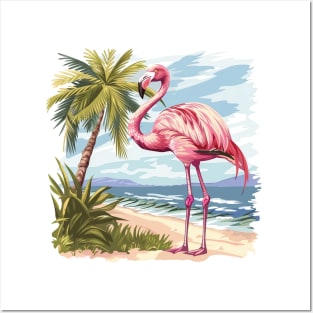 Flamingo Lovers Summer Vibes Posters and Art